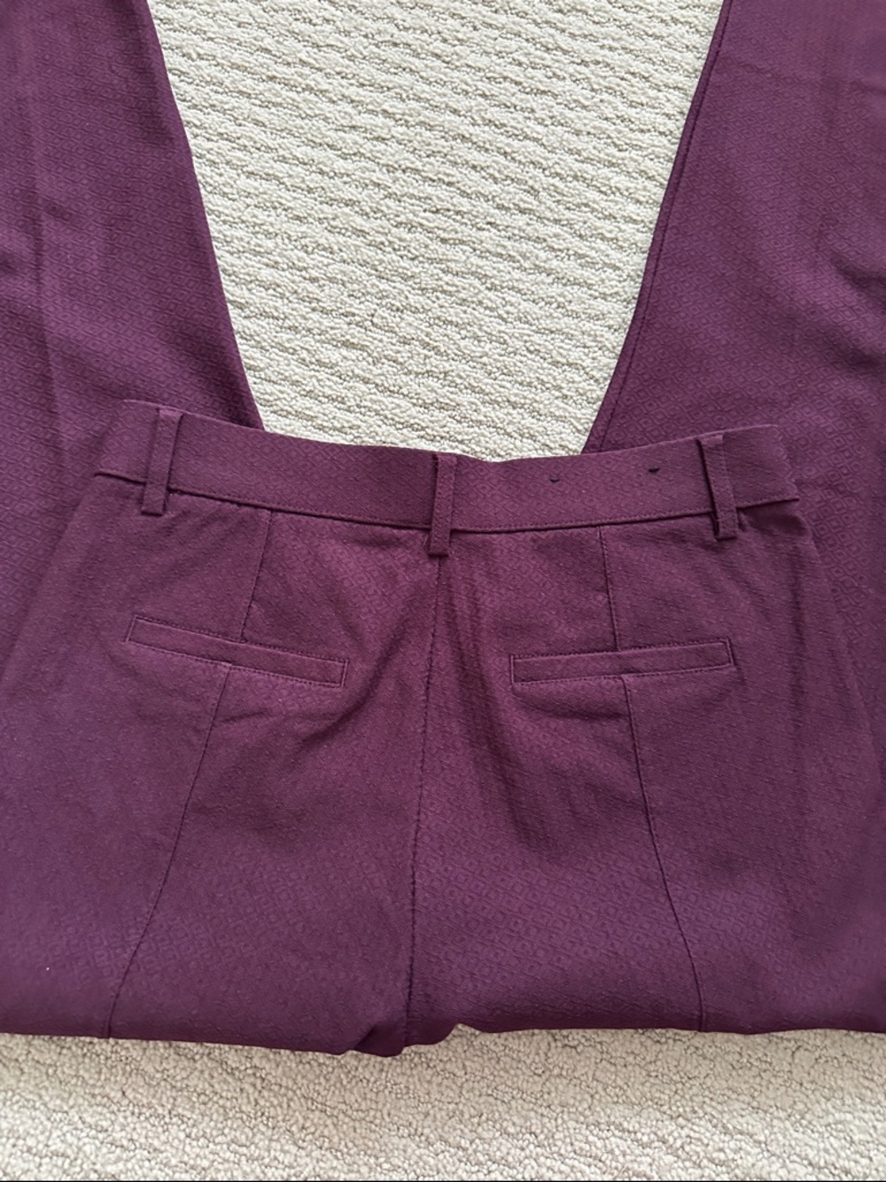 Mario Serrani Plum Skinny Pants NWOT - Picture 3 of 5